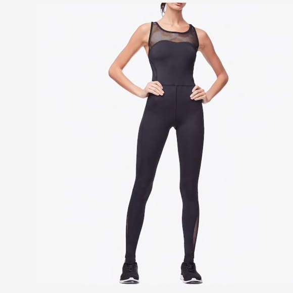 GOOD AMERICAN MIXED MESH TRAINING JUMPSUIT-NWT - Picture 3 of 7